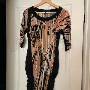 Secy BCBG cocktail dress—super figure flattering